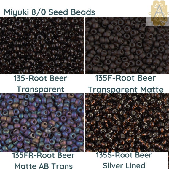 15-135FR, Miyuki 8.2g Matte Tr Root Beer AB 15-135FR, Miyuki 8.2g Matte Tr Root Beer AB