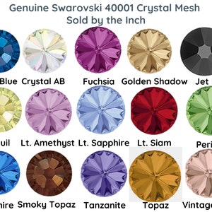 Crystal Mesh, 40001 Crystal Mesh, Strass Mesh, 18 Colors, Not Hot Fix, Sold by the Inch image 2