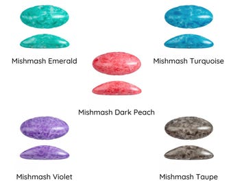 Athos 3-Hole Beads par Puca, Mishmash, 2 pcs & 10pcs
