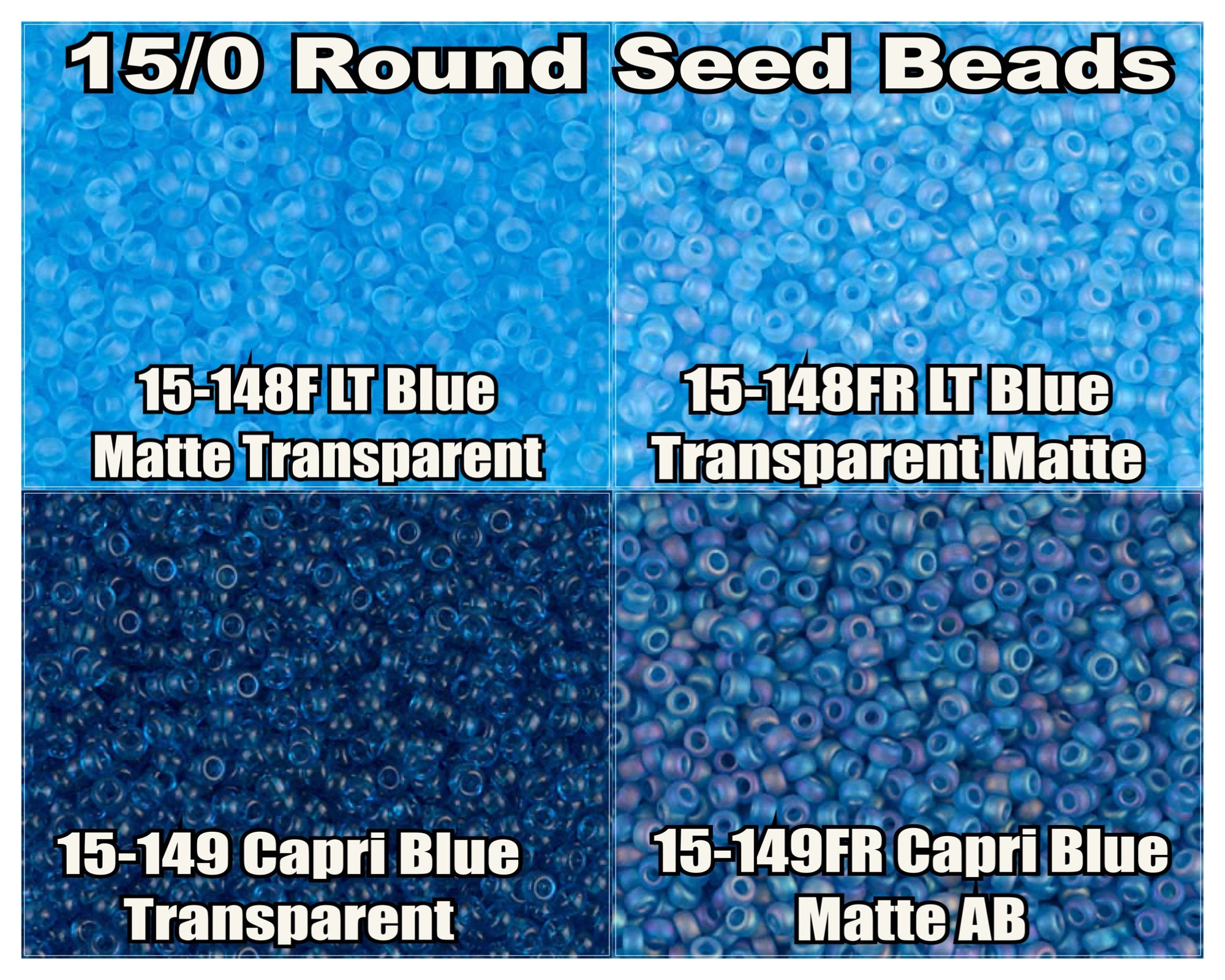 15-149, Miyuki 8.2g Transparent Capri Blue 15-149, Miyuki 8.2g Transparent Capri Blue