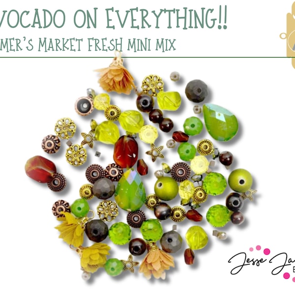 Farmers Market Fresh! Avocado on Everything Mini Mix by Jesse James Beads. Yes Please!