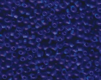 Miyuki Drop Beads 3.4mm, DP-0149F, Matte Transparent Capri Blue, 10g