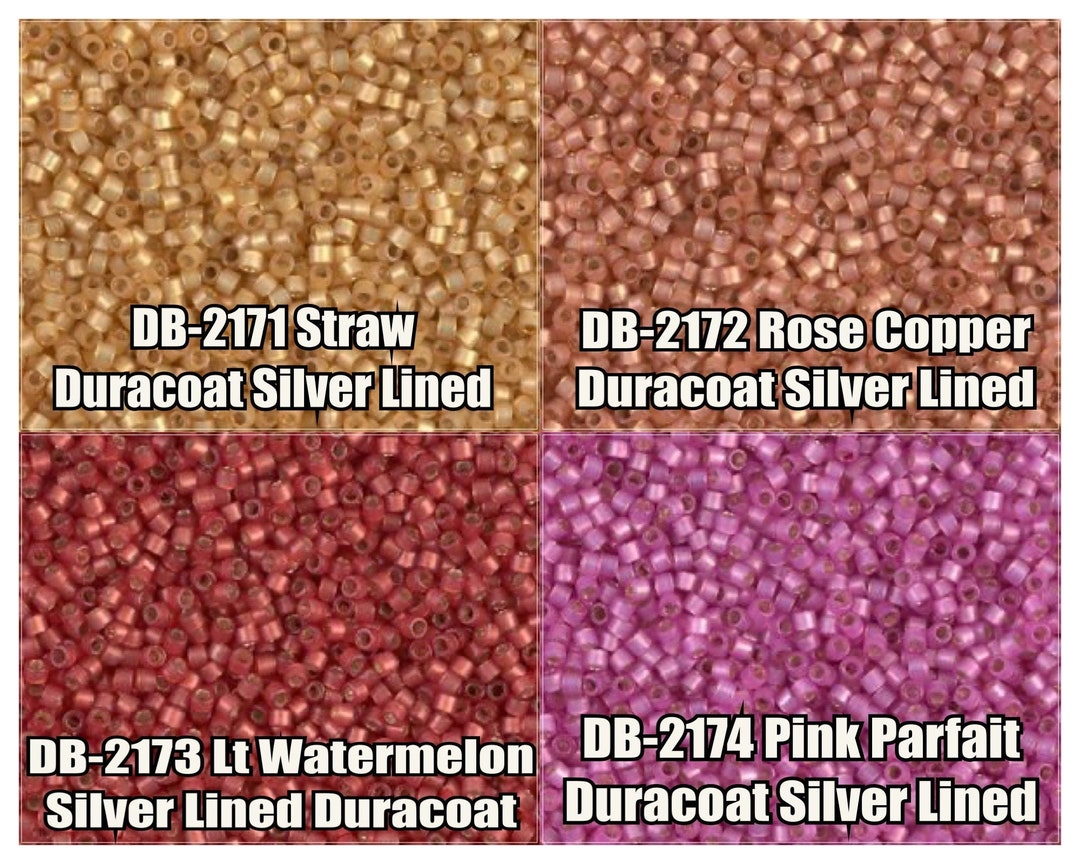 Buy 11/0 Miyuki Delica Beads, DB2171, DB2172, DB2173, DB2174 5g, 10g  Online in India