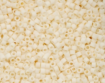 Cylin™ Beads 11/0, CY11-1036 Cream Matte Glazed Luster, 25g