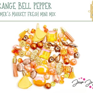 Mercado de fazendeiros fresco! Mini Mix de pimentão laranja por Jesse James Beads