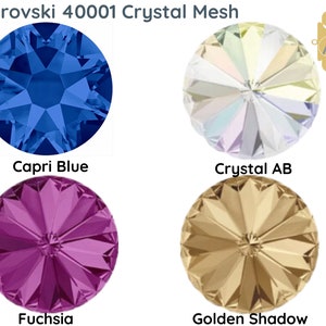 Crystal Mesh, 40001 Crystal Mesh, Strass Mesh, 18 Colors, Not Hot Fix, Sold by the Inch image 3