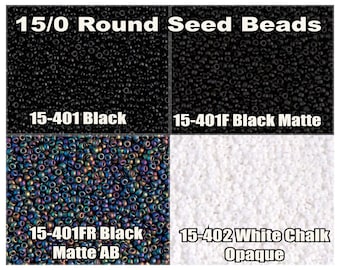 15-401FR, Miyuki 8.2g Matte Black AB 15-401FR, Miyuki 8.2g Matte Black AB