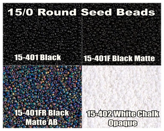 15-401FR, Miyuki 8.2g Matte Black AB 15-401FR, Miyuki 8.2g Matte Black AB