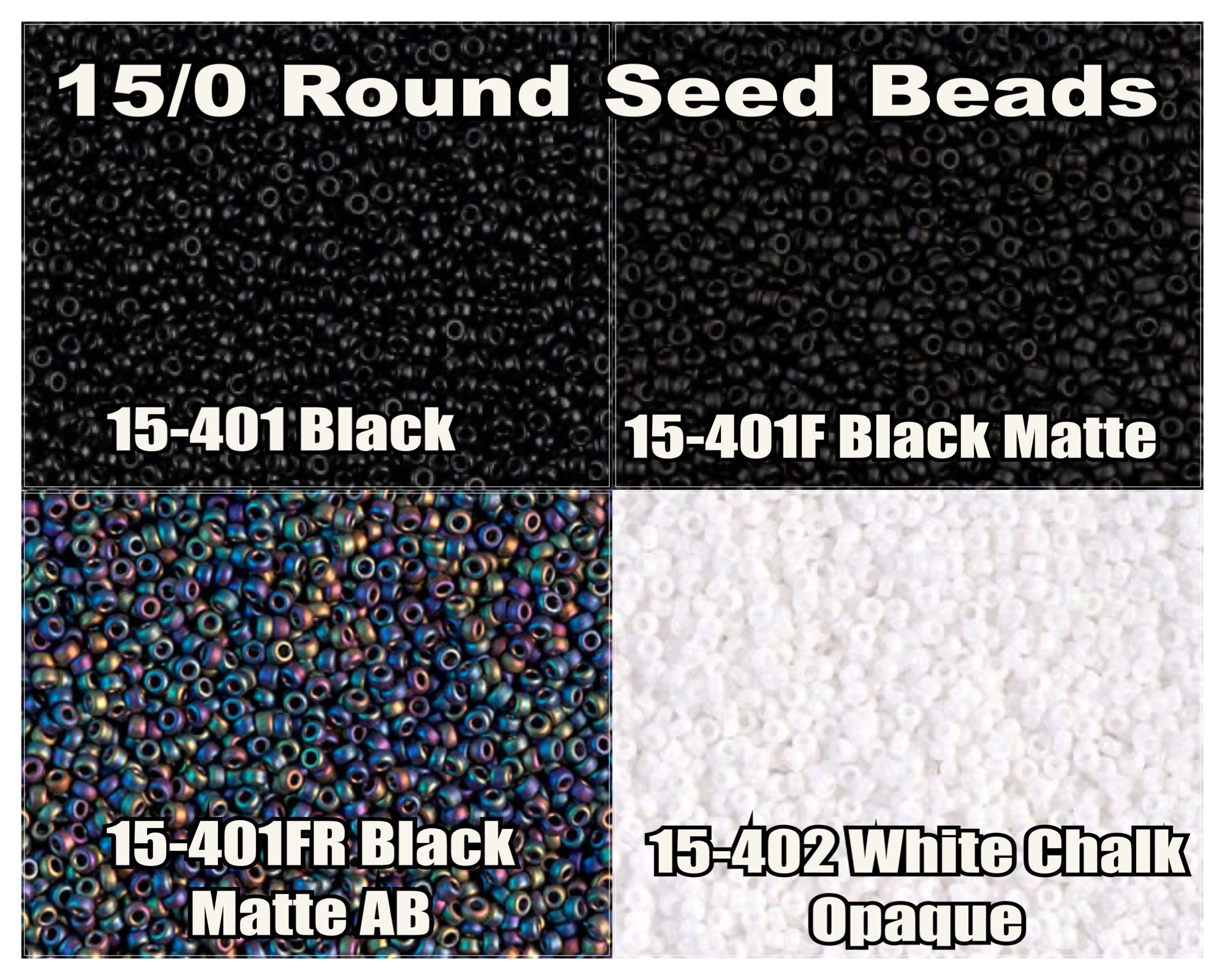 15-401FR, Miyuki 8.2g Matte Black AB 15-401FR, Miyuki 8.2g Matte Black AB