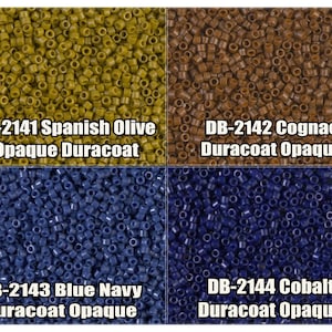 11/0 Miyuki Delica beads, DB2141, DB2142, DB2143, DB2144 - 5g, 10g