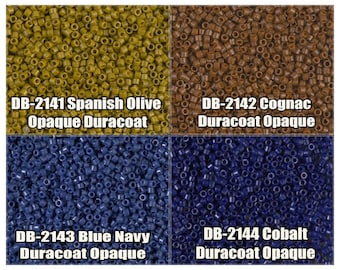 11/0 Miyuki Delica beads, DB2141, DB2142, DB2143, DB2144 - 5g, 10g