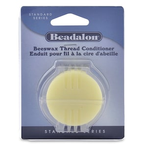 BEADER&#39;S WAX, Beeswax Thread Conditioner, with Holder, .43 oz. (12.3g)