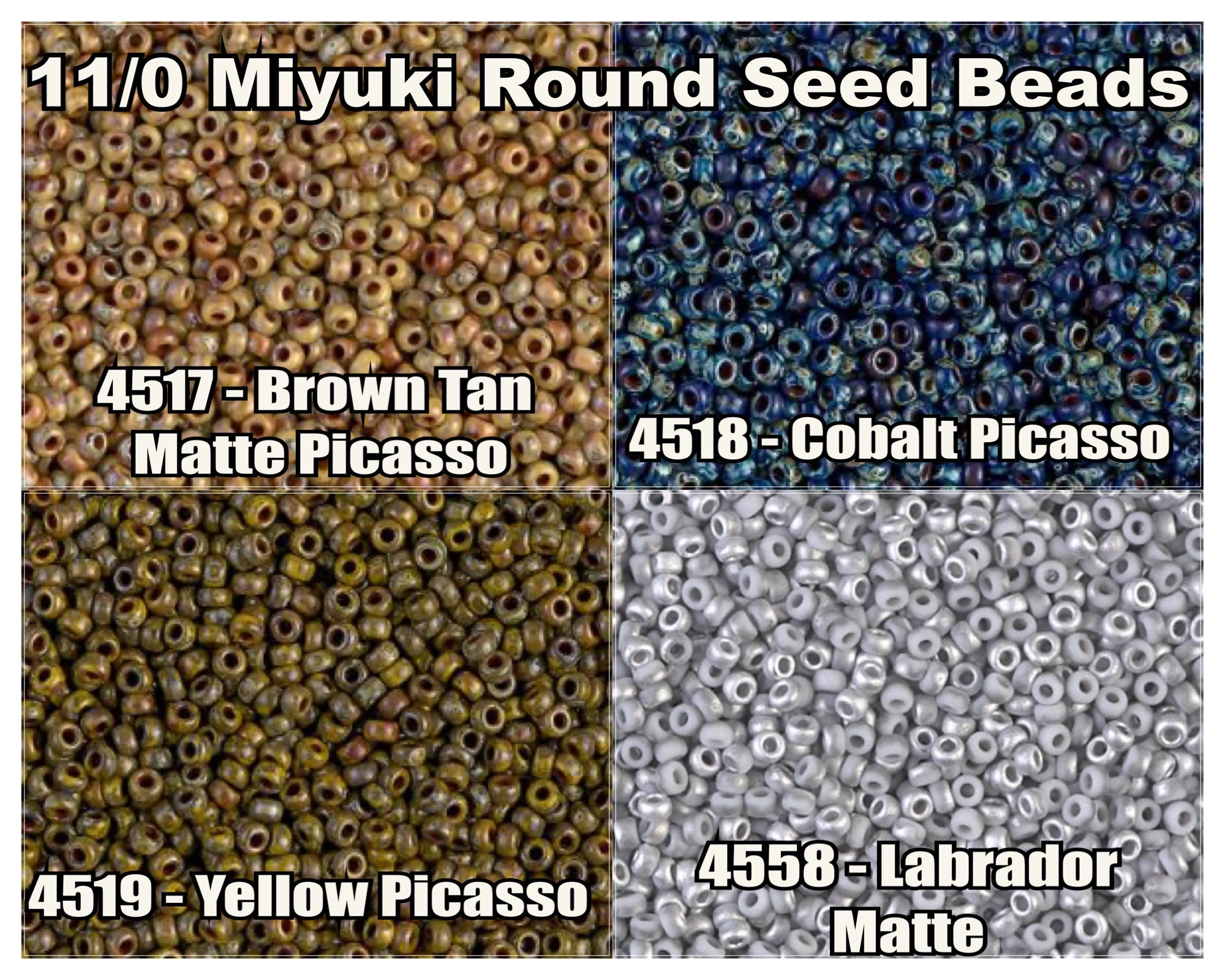 11-4517, Miyuki 22g Op Brown Picasso 11-4517, Miyuki 22g Op Brown Picasso
