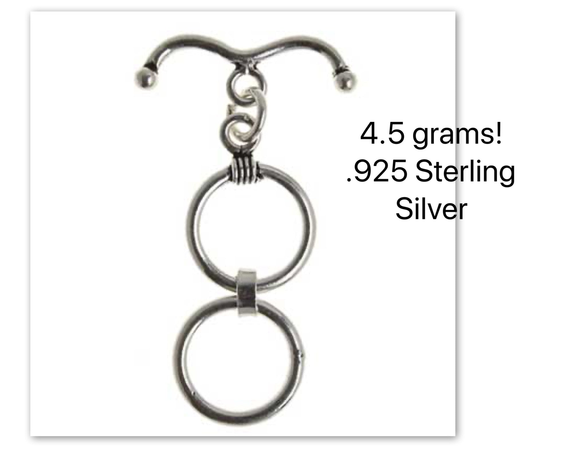 Wholesale 9 x 18.5mm Lobster Claw Clasps Sterling Silver .925