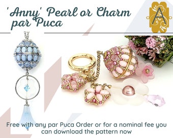 Anny Charm Pattern par Puca, Free with your Les Perles par Puca Order, or Download the Pattern for a Fee