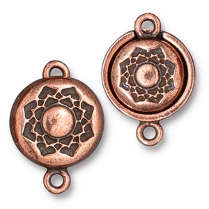 Bestselling LOTUS Magnetic Clasp, Very Secure, TierraCast, 4 Finishes Antique Copper 1 Set