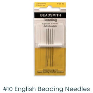 English Beading Needles, Size 10, 12 or 13 4 Pk.