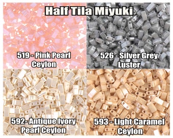 Miyuki Half Tila, 5g, HTL519, HTL526, HTL592, HTL593