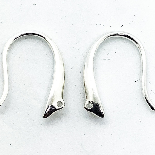 SNAKE EYE Ear Wires Silver 2, 4 or 6 pair