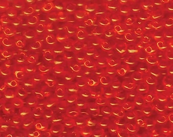 Miyuki Drop Beads 3.4mm, DP-0138, Transparent Orange, 10g