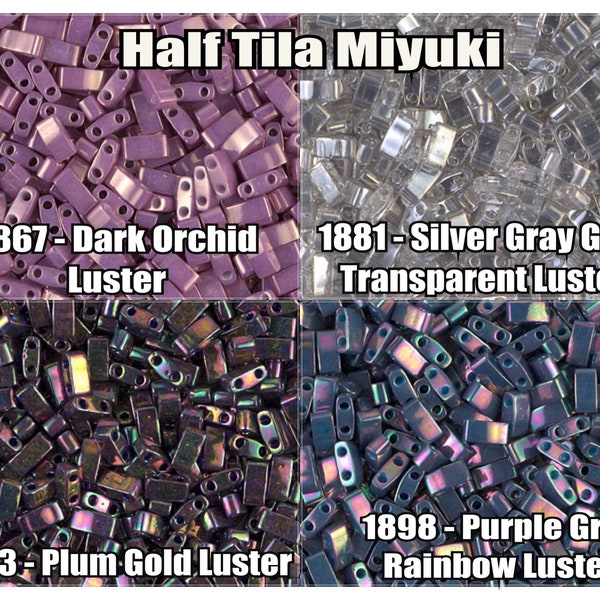 Miyuki Half Tila, 5g, HTL1867, HTL1881, HTL1893, HTL1898