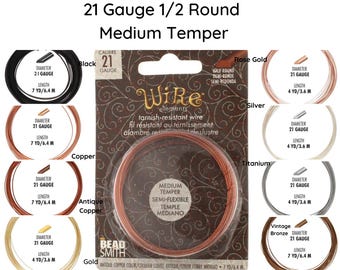 21 gauge halfronde draad, Duitse stijl, wikkeldraad, 7 yards