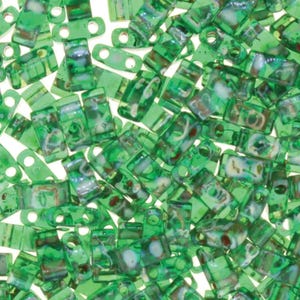 Miyuki Half Tila, HTL-4507, Picasso verde transparente 5 g