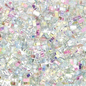 Demi tila Miyuki, HTL-4577, cristal vert arc-en-ciel 5 g