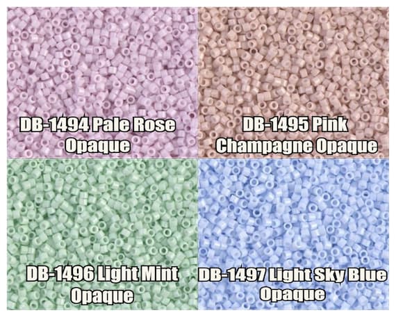 11/0 Miyuki Delica Beads, DB1494, DB1495, DB1496, DB1497 - 5g, 10g
