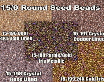 15-188, Miyuki 8.2g Metallic Purple Gold Iris 15-188, Miyuki 8.2g Metallic Purple Gold Iris