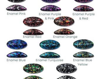 Athos-3 hole Beads par Puca, Enamel, 2 pcs & 10 pcs