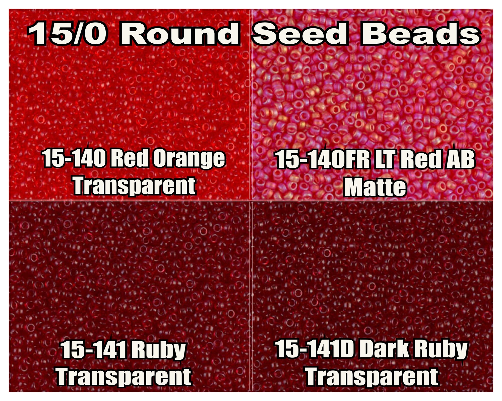 15-141, Miyuki 8.2g Transparent Ruby 15-141, Miyuki 8.2g Transparent Ruby