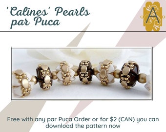 CALINES Pearls, Beaded Beads Free with any order of Les Perles par Puca materials, or Purchase and download!