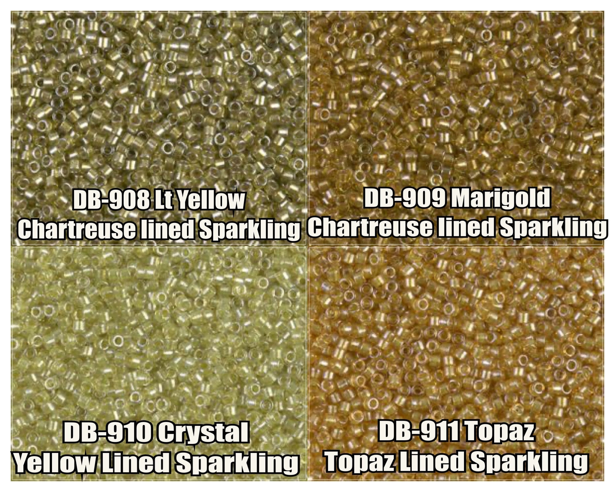 11/0 Miyuki Delica Beads, DB908, DB909, DB910, DB911 - 5g, 10g - Etsy