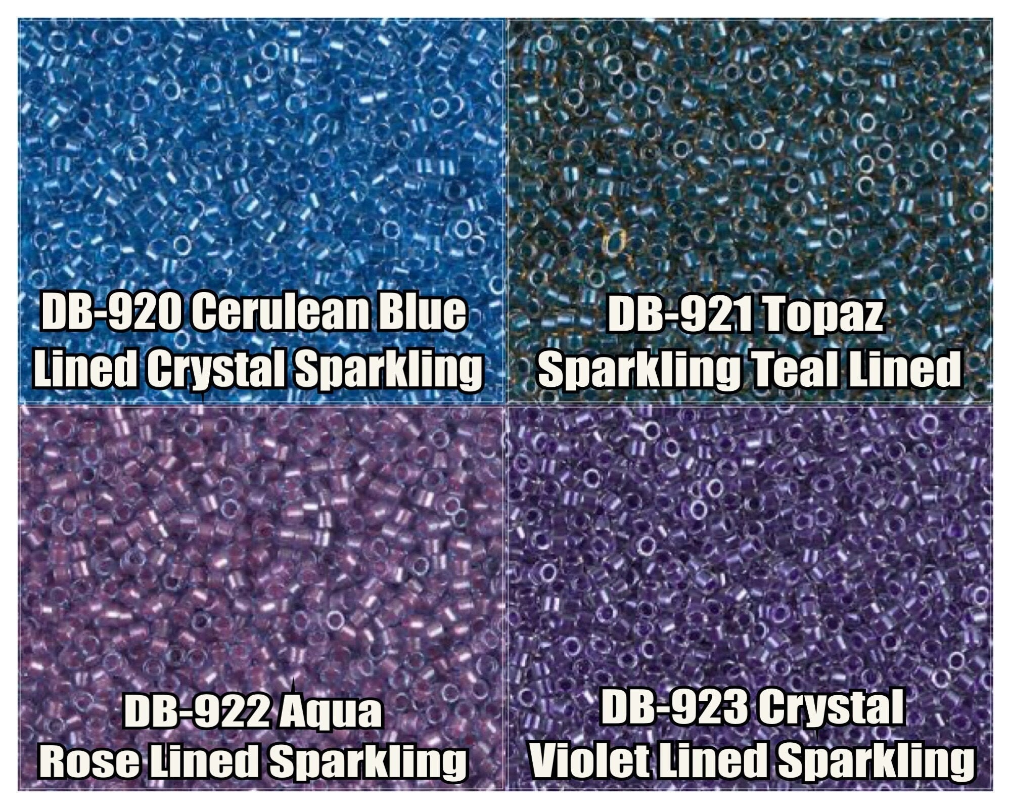 miyuki Miyuki Delica Seed Bead 11/0 Inside Color Lined Shimmer Turquoise