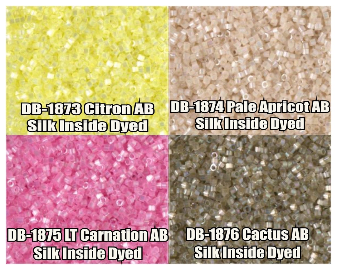11/0 Miyuki Delica Beads, DB1873, DB1874, DB1875, DB1876 - 5g, 10g