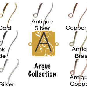 STYLISH Ear Wires 7 Finishes 5 Pair