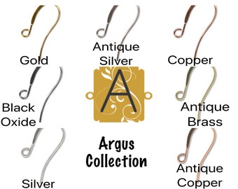 Alambres para pendientes con estilo, 7 acabados, 5 pares