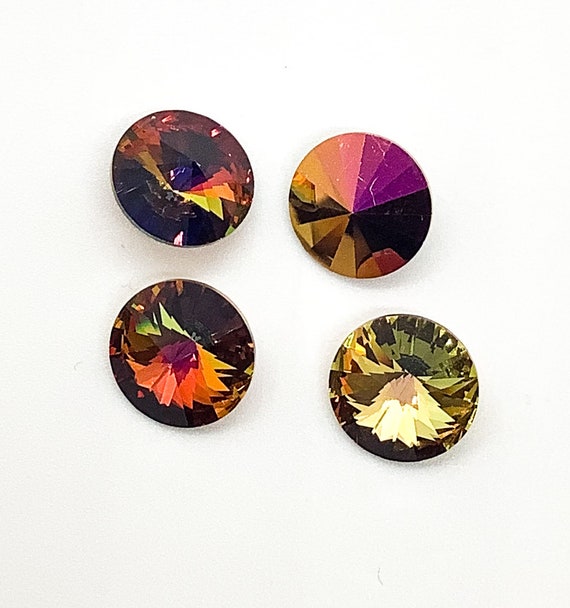 12mm Volcano Custom Coating on 1122 Argus Crystal Rivoli