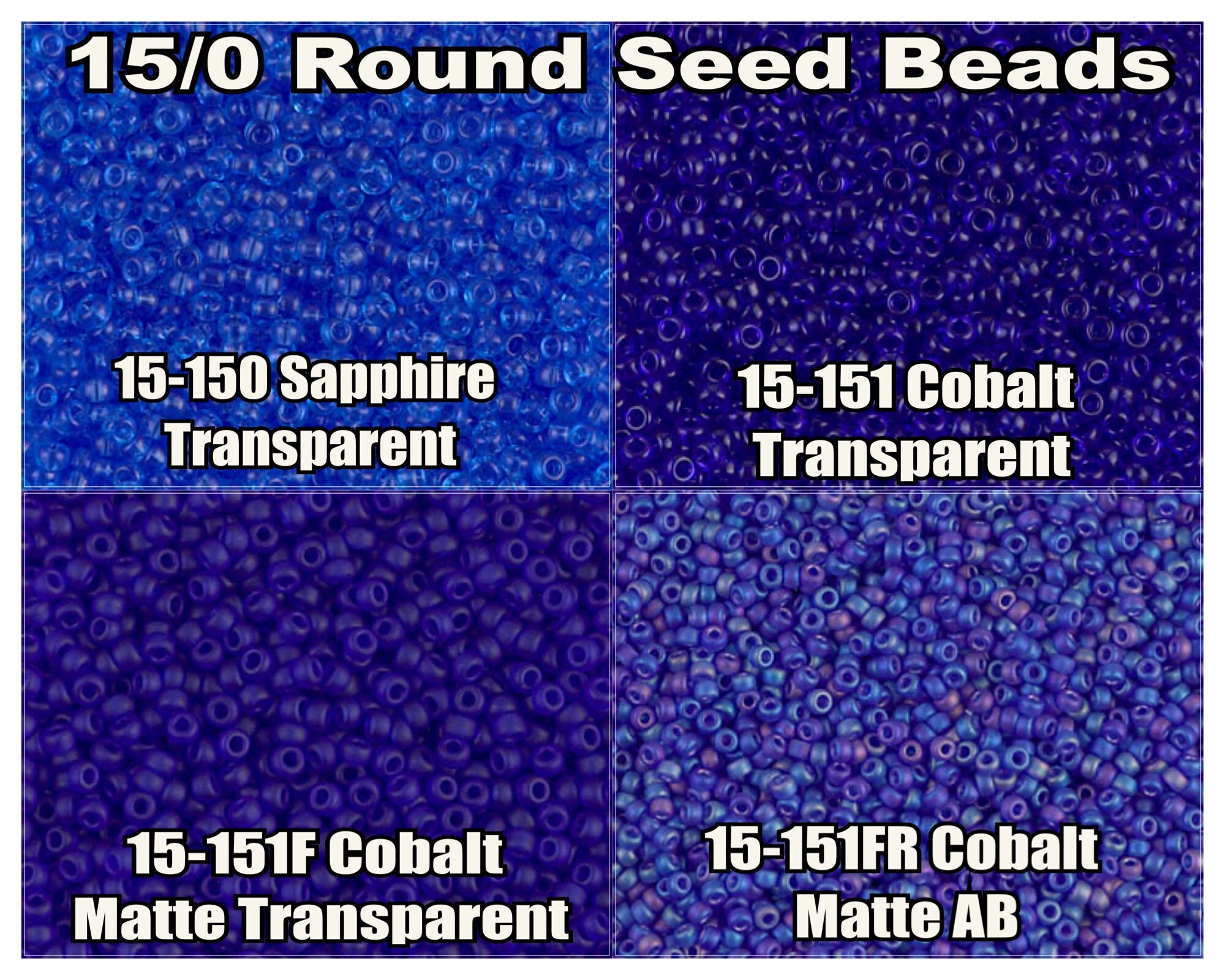 15-151, Miyuki 8.2g Transparent Cobalt 15-151, Miyuki 8.2g Transparent Cobalt