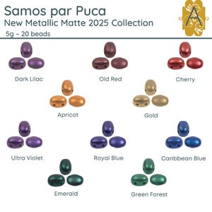 Samos par Puca, New Metallic Matte Collection, 5g. 10 colors