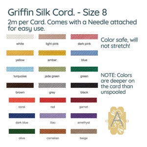 GRIFFIN Silk - Size 8, Thread or Cord