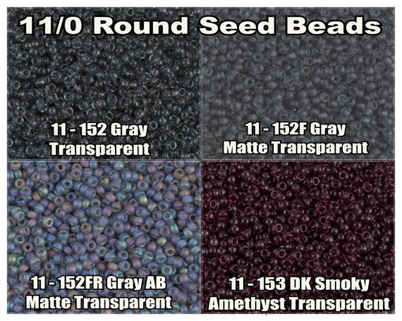 15-153FR, Miyuki 8.2g Matte Dark Smoky Amethyst AB 15-153FR, Miyuki 8.2g Matte Dark Smoky Amethyst AB