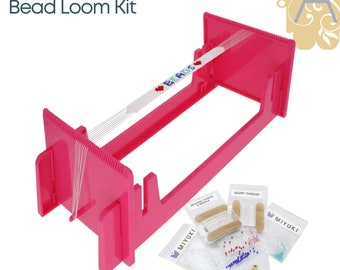 LoomEEZ Japanese Bead Loom Kit, with 2 Free Projects