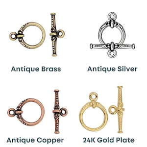 TierraCast Heirloom Toggle Clasp 6 Finishes