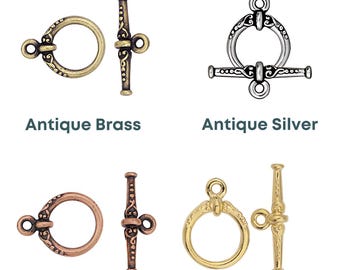 Tierracast Heirloom Toggle Clasp 6 Finishes - Etsy