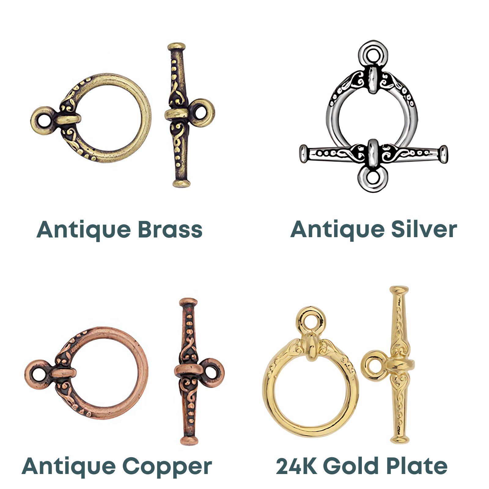 Tierracast Heirloom Toggle Clasp 6 Finishes - Etsy