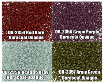 11/0 Miyuki Delica beads, DB2354, DB2355, DB2356, DB2357 - 5g, 10g