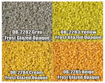 11/0 Miyuki Delica beads, DB2282, DB2283, DB2284, DB2285 - 5g, 10g