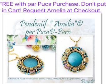 FREE! "Amelia" Pendant, Don't Put in Cart, from Les Perles par Puca, Free with par Puca Purchase, Request in Comments at Checkout